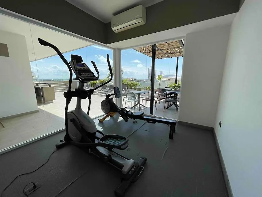 Best Penthouse On 5Av! Private Pool! Rooftop With Ocean View Playa del Carmen Lägenhet