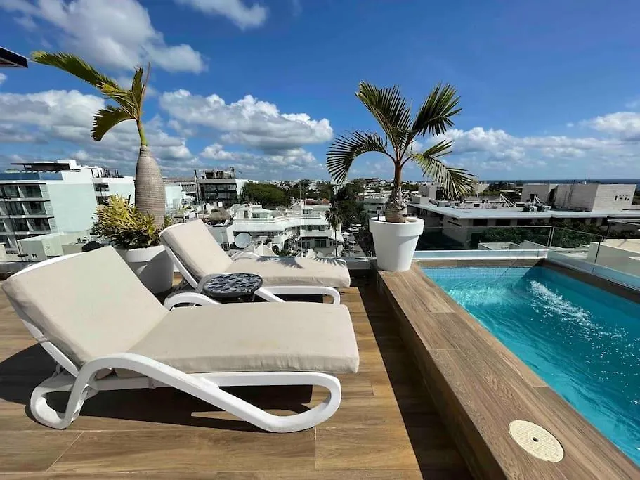 Lägenhet Best Penthouse On 5Av! Private Pool! Rooftop With Ocean View Playa del Carmen