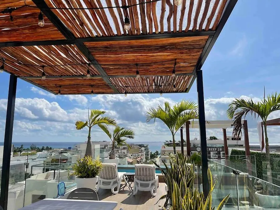 Best Penthouse On 5Av! Private Pool! Rooftop With Ocean View Playa del Carmen Lägenhet