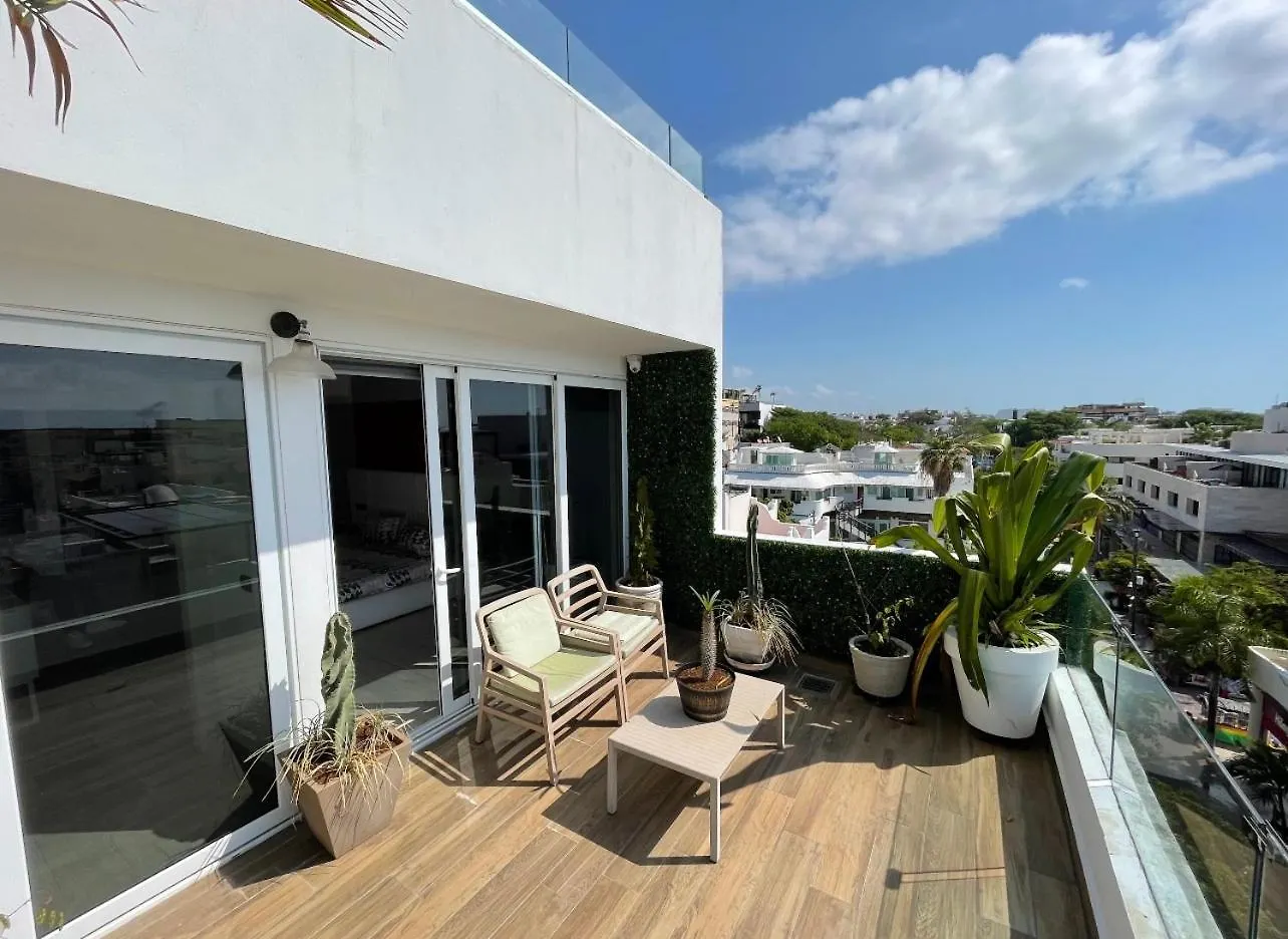 Lägenhet Best Penthouse On 5Av! Private Pool! Rooftop With Ocean View Playa del Carmen