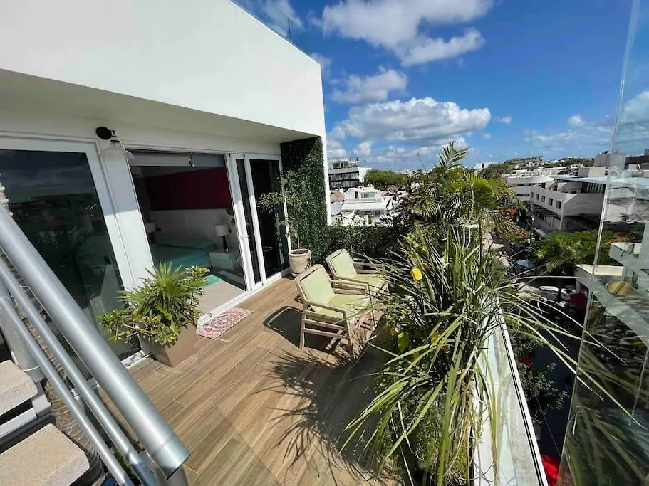 Best Penthouse On 5Av! Private Pool! Rooftop With Ocean View Playa del Carmen Apartment